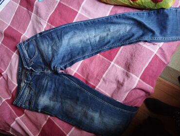 детские утепленные штаны: Джинсы и брюки, Б/у