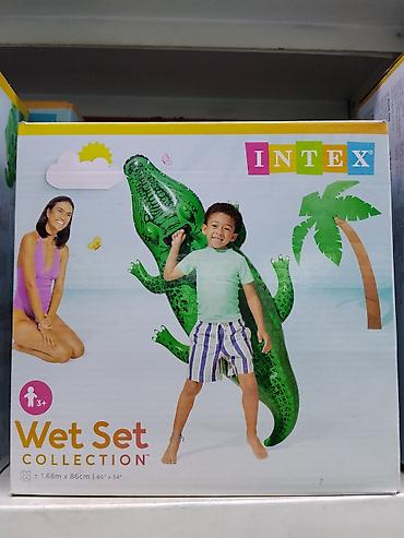 collection: Надувной крокодил Intex Wet Set Collection - Яркий надувной плот в — 1