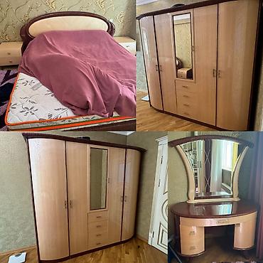 goranda ucuz mebeller: Yataq dəsti satılır 440₼. matrası var.Ünvan Həzi — 1