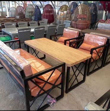 Bağ divan və kreslo dəstləri: Bag mebilleri hesir toxunma Qiymet 1ci madele aiddir Divan kreslolar — 13