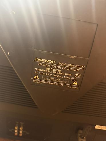 Televizorlar: Daewoo 29” rəngli kineskop televizor (model: DMQ-2970TXT) - Ekran: 29 — 2