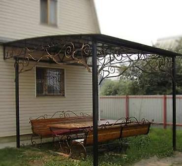 Металлические заборы: Навес навесы поликарбонат — 5