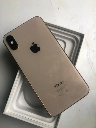 iphone 8 цена в бишкеке цум: IPhone Xs, Колдонулган, 64 ГБ, Алтын, Заряддоочу түзүлүш, Коргоочу айнек, Каптама, 78 %