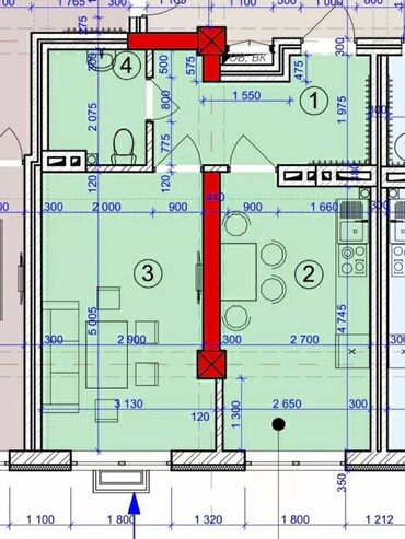 Продажа квартир: 1 комната, 39 м², Элитка, 5 этаж, ПСО (под самоотделку)