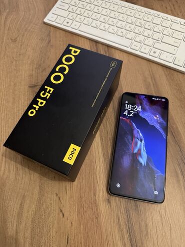 обмен на poco m3: Poco F5 Pro, Б/у, 256 ГБ, цвет - Белый, 2 SIM