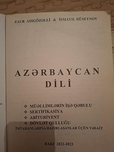 Testlər: Məhsul: “Azərbaycan dili – Qaydalar və Testlər” (VI nəşr) Müəlliflər — 3