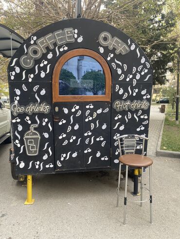Su, sok, ayran aparatları: Hazır Təkərli Mobil Coffee Köşk – Tam Avadanlıqlı, Bakı Tam işlək — 3