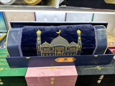 Жайнамазы: Жайнамаз, Новый, Подарочный, цвет - Бежевый, Голубой, Зеленый — 8