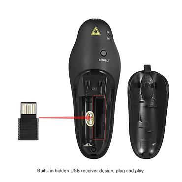 komputer pultu: Simli USB qəbuledicili təqdimat pulti – lazer göstəricili — 3