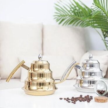 qizil balig: Новый, цвет - Золотой, Заварочный чайник