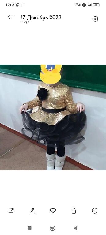 Платья: Детское платье, цвет - Золотой, Новый — 7