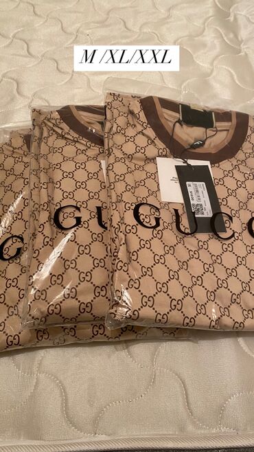 dayi одежда турция: Мужская футболка, 2XL (EU 44), Gucci, Новый, цвет - Белый, Платная доставка