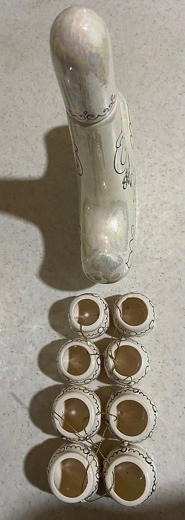 Другие предметы коллекционирования: Продам керамический набор: графин (штоф) с 8 стопками — 10