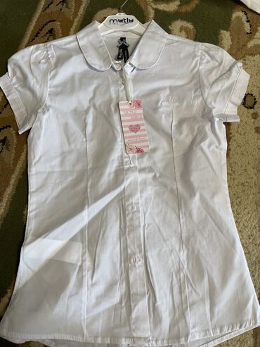 рубашка на девочку 10 лет: Рубашка цвет - Белый
