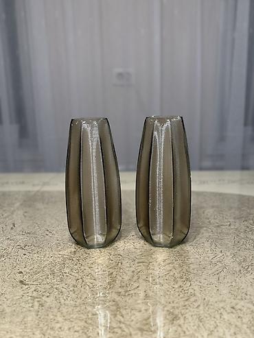 Вазы: Декоративные вазы — керамика и стекло, разнообразные формы и фактуры — 11