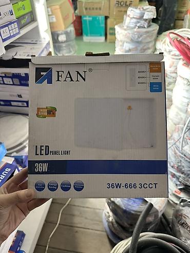 Светодиодная панель FAN LED Panel Light 36W, модель 36W-666 3CCT