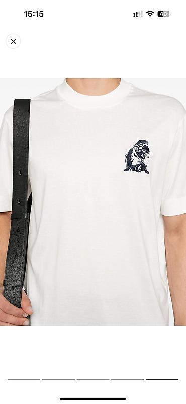dırnaq laklari: Futbolka, Emporio Armani, XL, rəng - Ağ — 2