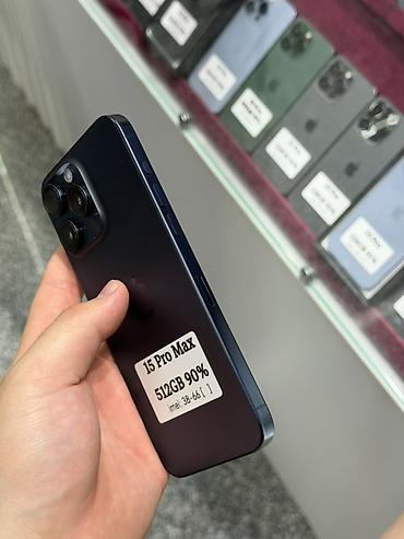 iphone 6s: IPhone 15 Pro Max, Б/у, 512 ГБ, Blue Titanium, Защитное стекло, Чехол, Кабель, В рассрочку, 90 % — 3
