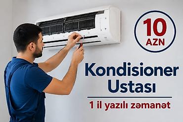 Kondisioner təmiri: Təmir, Split kondisionerlər, Təmizləmə, Zəmanətlə — 1