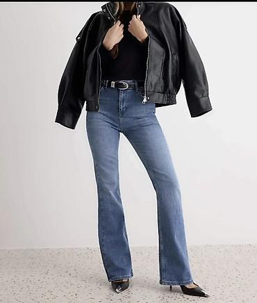 bos cins salvar modelleri instagram: Qadınlar üçün klassik mavi jeans – straight/flared kəsim — 1