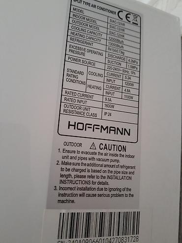 hoffman soyuducu: Hoffmann split tipli kondisioner – SIAC-12/HR Xüsusiyyətlər: - — 4