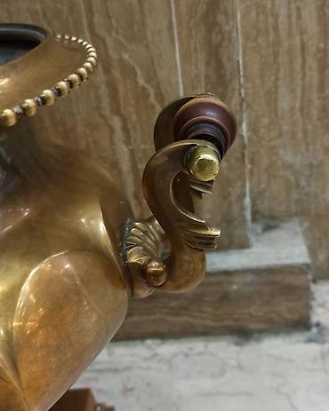 Samovarlar: Misin samovar – klassik kömürlə işləyən model - Material: tam mis — 7