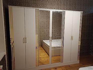 kombi ucun dolab: Yeni, 6 qapı, Güzgülü, Ağ, Açılan, Düz dolab — 4