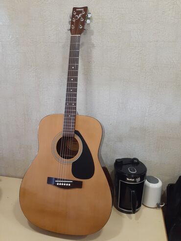 qitara: Akustik gitara, Yamaha, 6 sim, İşlənmiş, Pulsuz çatdırılma, Ödənişli çatdırılma