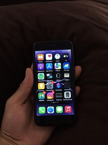 iphone 6 osh: IPhone 7, Б/у, 32 ГБ, Black Titanium, 71 % — 4