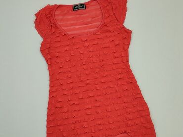 czerwona bluzki damskie krótki rękaw: Блуза жіноча, Clockhouse, S, стан - Дуже гарний