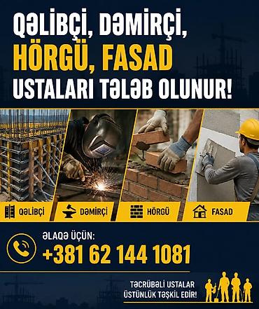 tap az ekskavator: Iş Serbiya ölkəsindədir Qəlibçi, dəmirçi, hörgü və fasad işləri üzrə — 1