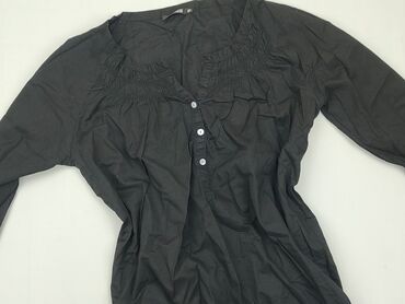 czarne bluzki z haftem angielskim: Blouse, XS (EU 34), condition - Good