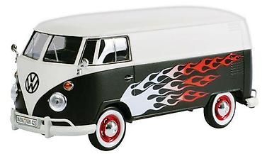 mercedes igracka: Auto Volkswagen Delivery Van Hot Rod 1:24 – plava Detaljno izrađen — 1