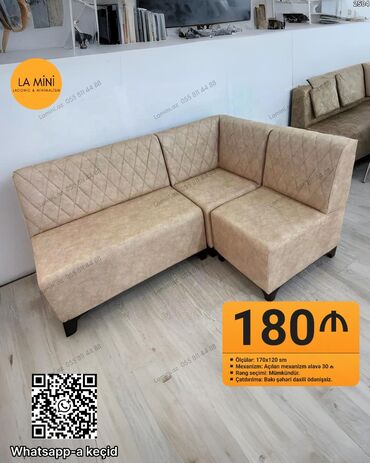 tek divan modelleri: Künc divan, Mətbəx üçün, Parça, Açılan