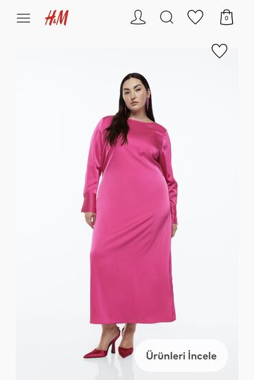 платье больших размеров: Повседневное платье, Турция, 2XL (EU 44)