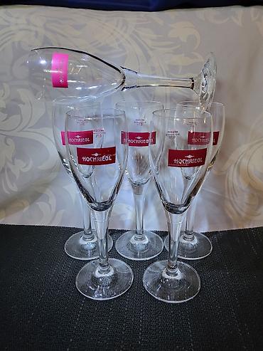 Čaše: Case nove za vino kristal Hochrigll,nemacka iz 90ih.god. Case za vino — 1