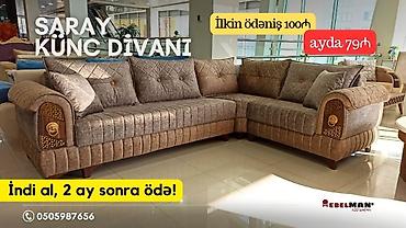 Divanlar: Künc divan, Yeni, Açılan, Bazalı, Parça, Ünvana pulsuz çatdırılma — 8