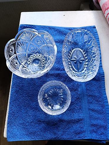 Наборы посуды: Набор столового стекла/хрусталя с гранёной и резной декорировкой — 2