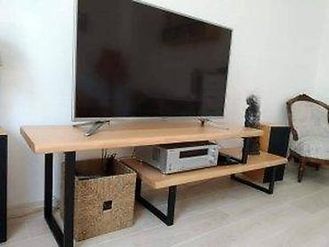 ideja stolice: TV POLICA PUNO DRVO I METALNA KONSTRUKCIJA | Izrada nameštaja po meri — 1