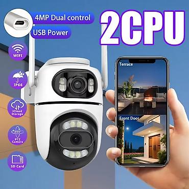 ev ucun kamera: Wi‑Fi PTZ Təhlükəsizlik Kamerası – IP66 suya davamlı - 4MP yüksək — 2