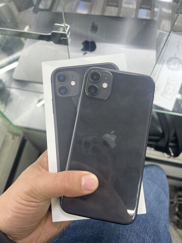 Apple iPhone: IPhone 11, Б/у, 64 ГБ, Черный, 100 %