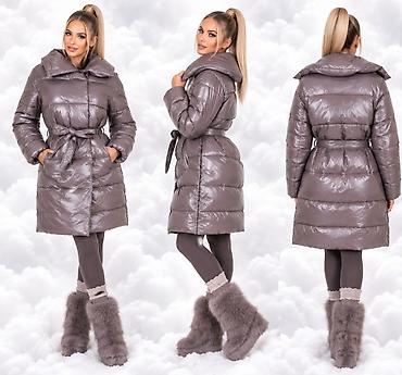 cntmp apparel jacket: Ženska zimska jakna/puffer kaput – sedefasto siva. LA TERRA, VEL S M — 3