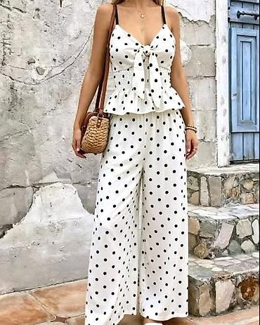pepco suknja: Dvodijelni letnji komplet na tufne - Model: top + pantalone širokih — 1