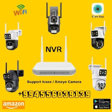 İCSEE XMEYE Wifi mini NVR 4CH 8CH kablosuz ağ Video kaydedici daxili