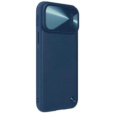 Maske i futrole za telefone: Maska Nillkin CamShield Leather S za iPhone 14 Pro 6.1 plava. Uz brzu — 4