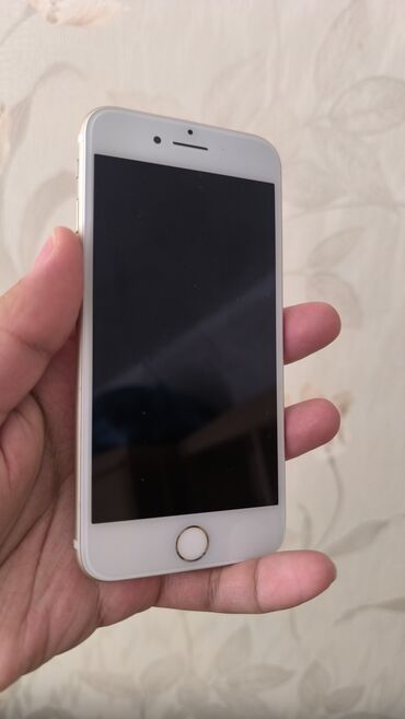 платиновые номера sim: IPhone 7, Колдонулган, 128 ГБ, Алтын, Кабель, Каптама