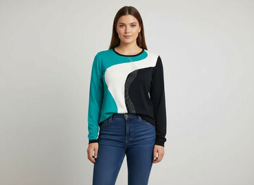 bluzki w serek plus size: Жіноча блуза, розмір 3XL