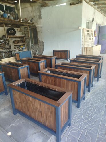 Bitkilər üçün dibçəklər: 🇦🇿Bakı şəhəri üzrə zəmanətli Taxta dipçəklərin topdan və pərakəndə — 5