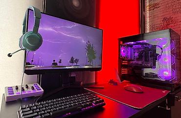 Gaming PC Seti — Ryzen 7 7800X3D, RTX 5060 Ti, 32GB DDR5 + Monitor və