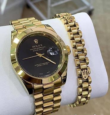 Qol saatları: Rolex Day-Date(prezident) Full Lume Premium:Avtomatik Yapon — 24